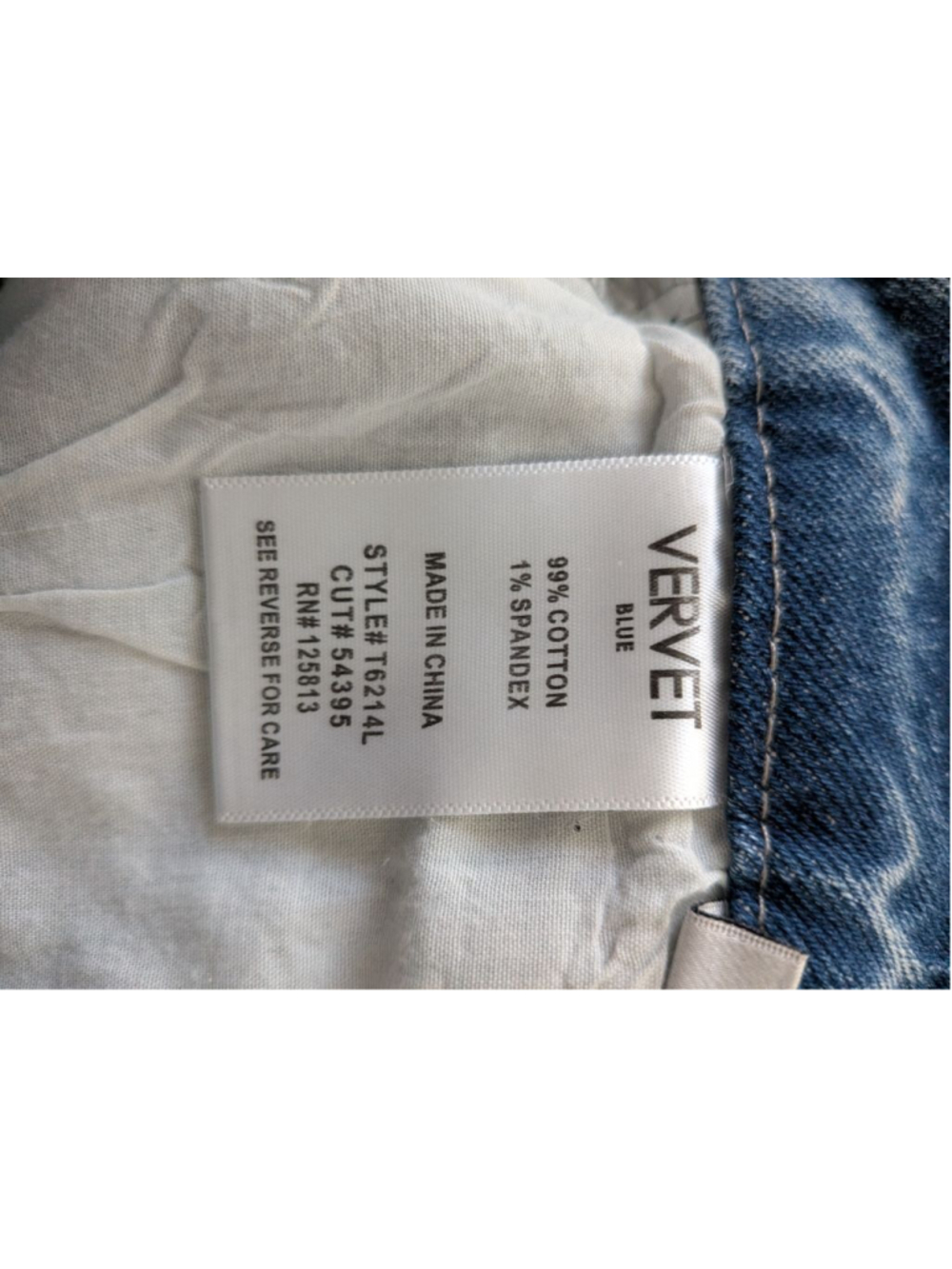 Vervet Distressed Wide Leg Crop Jeans Size 27 Light Wash High Rise Denim - Picture 5 of 9